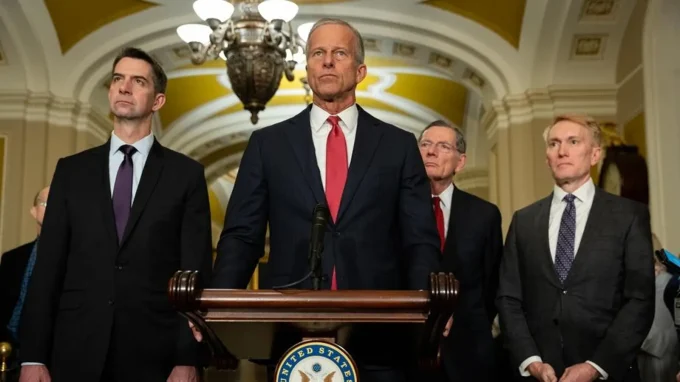 Senate Republicans Pass Budget Plan In First Step To Fund ICE And Reopen DHS