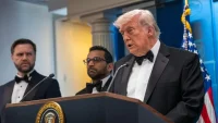 Trump Says White House Ballroom Would Have Prevented Correspondents’ Dinner Shooting