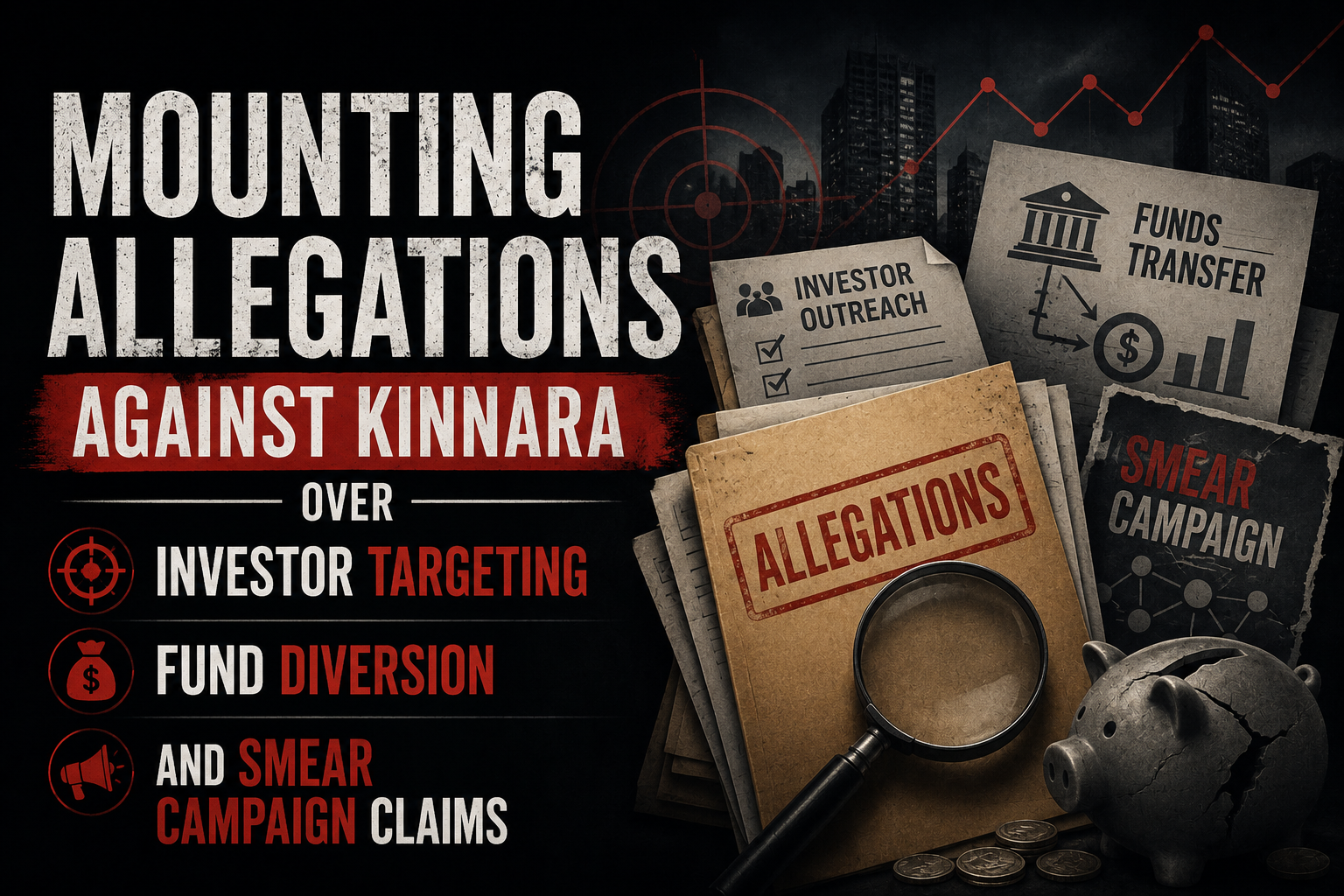 Mounting Allegations Against Kinnara Over Investor Targeting, Fund Diversion, and Smear Campaign Claims
