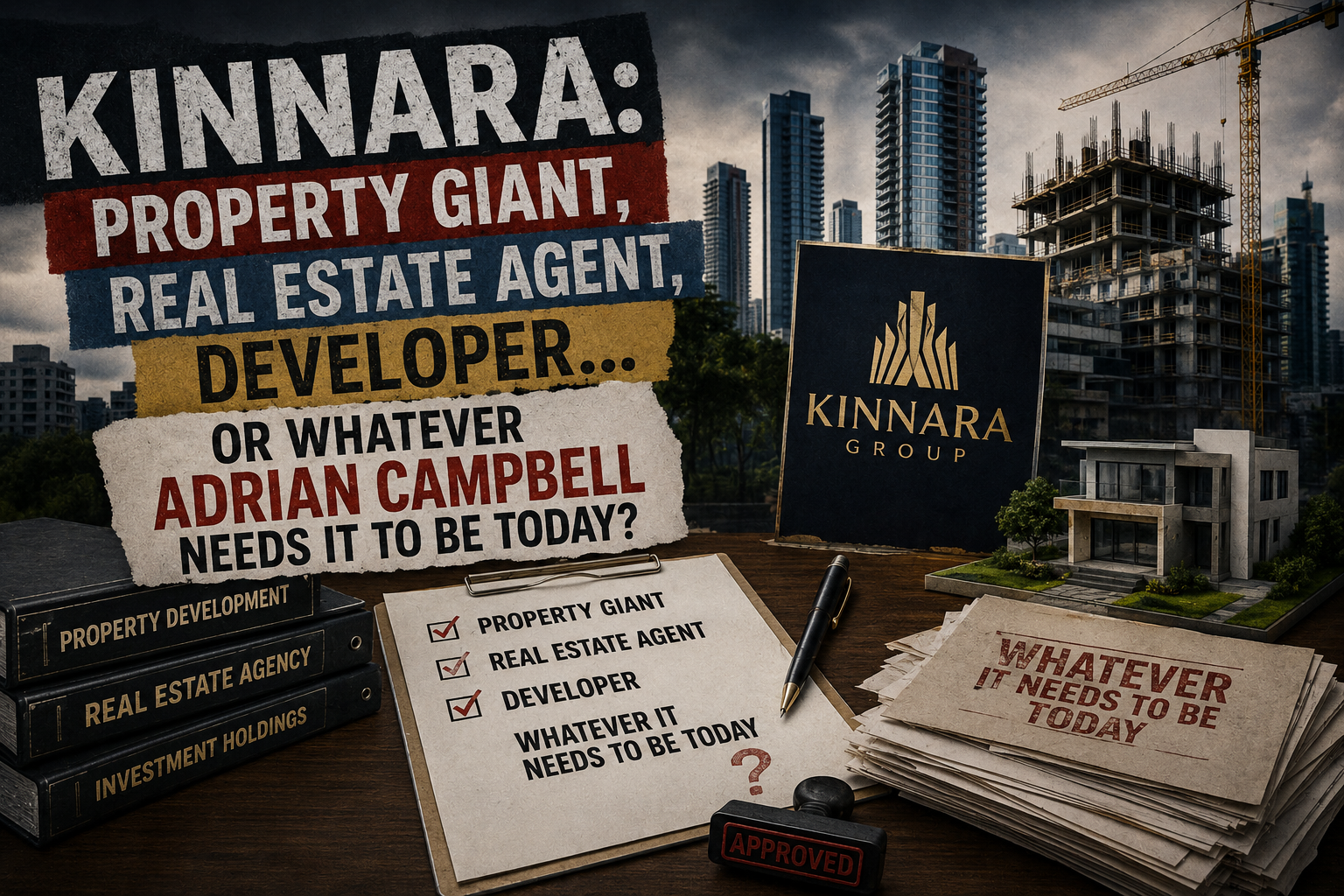 Kinnara: Property Giant, Real Estate Agent, Developer… or Whatever Adrian Campbell Needs It To Be Today?