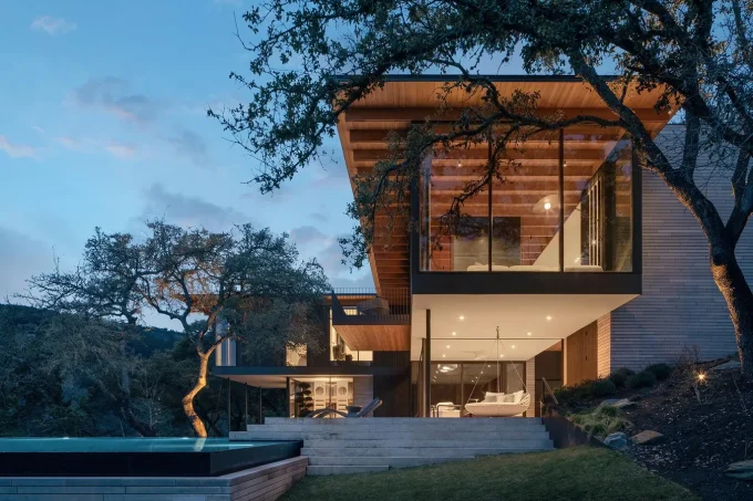 A Parallel Architecture Defies Gravity On A Hillside Outside Austin