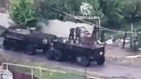 Russian Soldiers Build “Frankenstein” Pontoon In Failed River Crossing