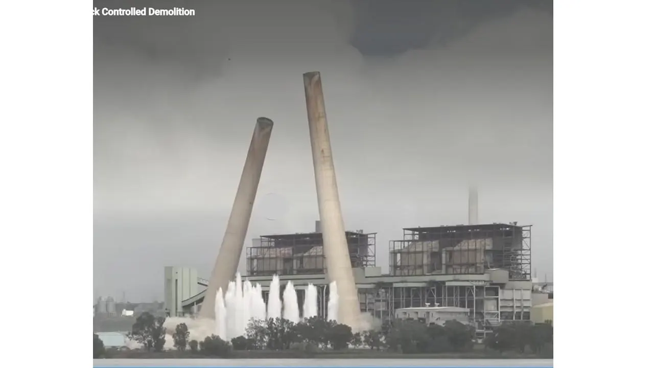 Coal Chimneys Crash In New Era For Renewables In Australia