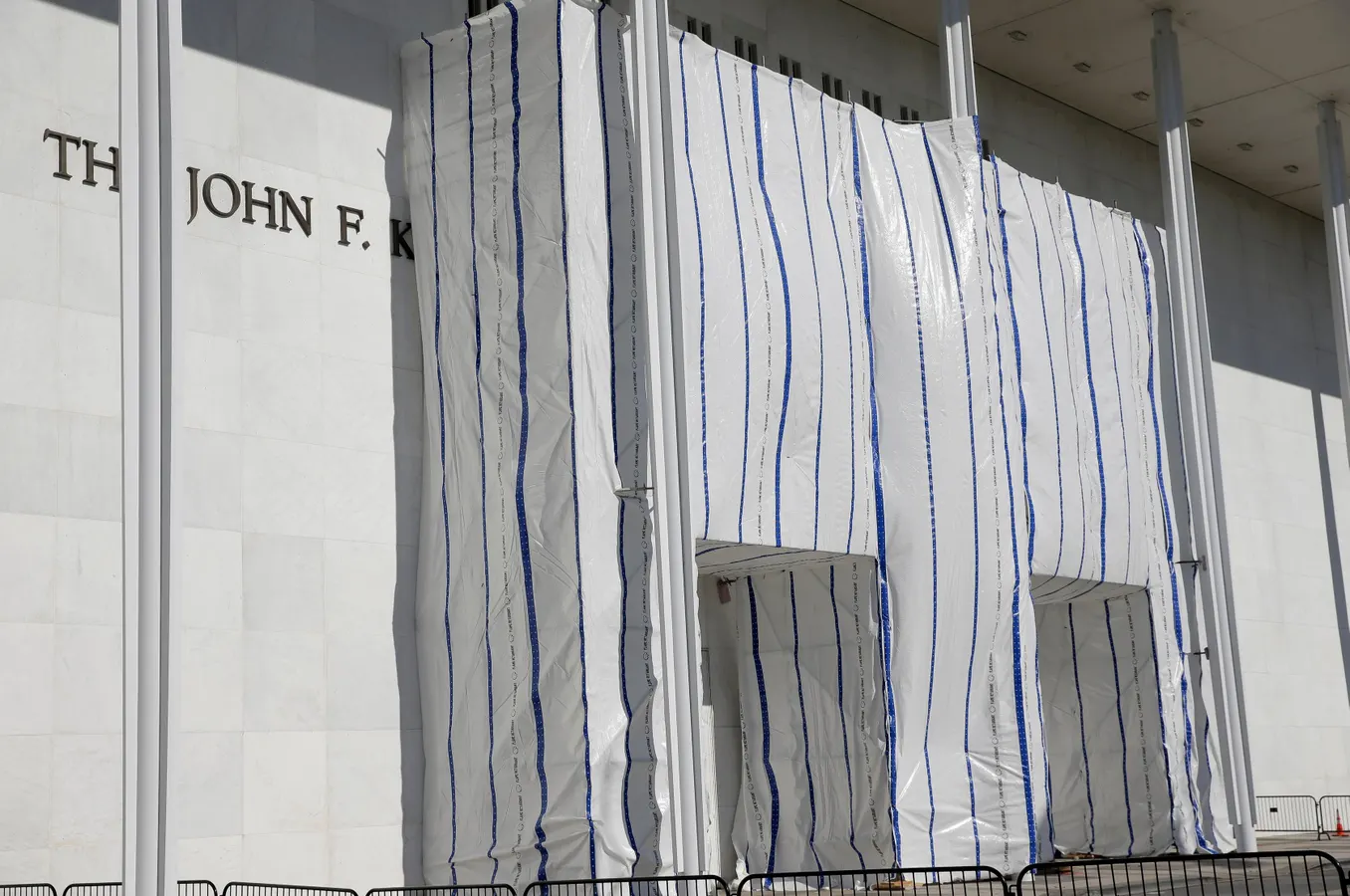 Why Does A Tarp Still Block The Kennedy Center Sign After Trump’s Name Came Off?
