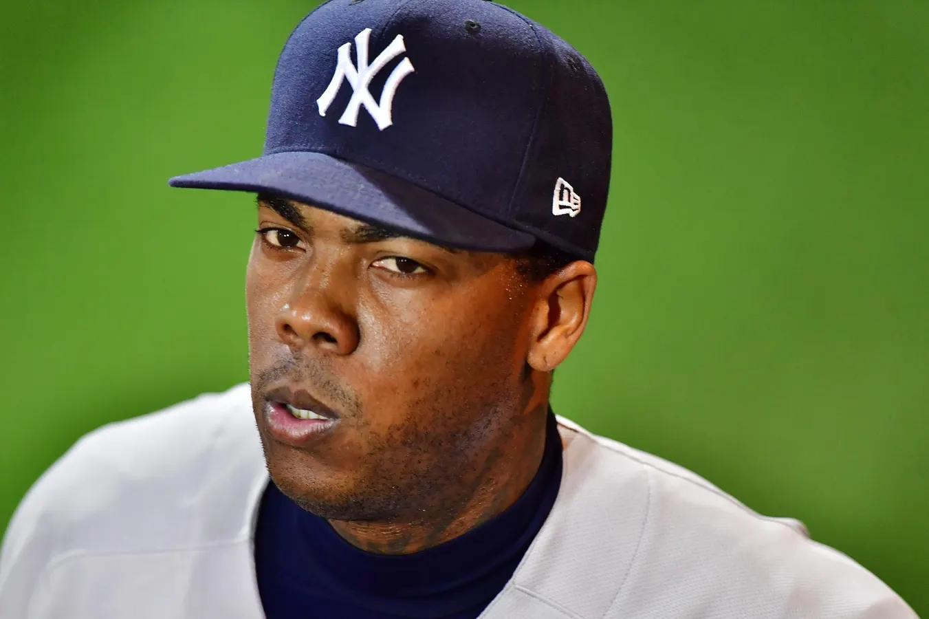 Red Sox’s Aroldis Chapman Fires Accusation At Yankees Boss After Trade Demand