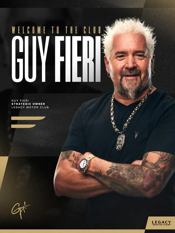 Food Network’s Guy Fieri Joins NASCAR’s Legacy Motor Club As An Owner