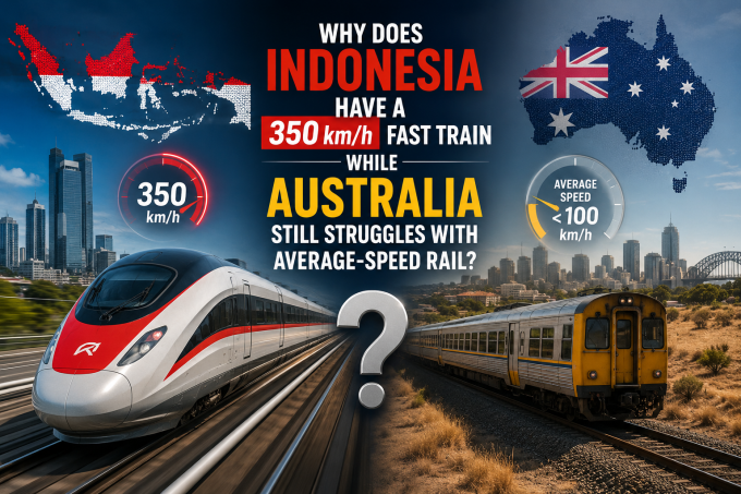 Why Does Indonesia Have a 350 km/h Fast Train While Australia Still Struggles With Average-Speed Rail?
