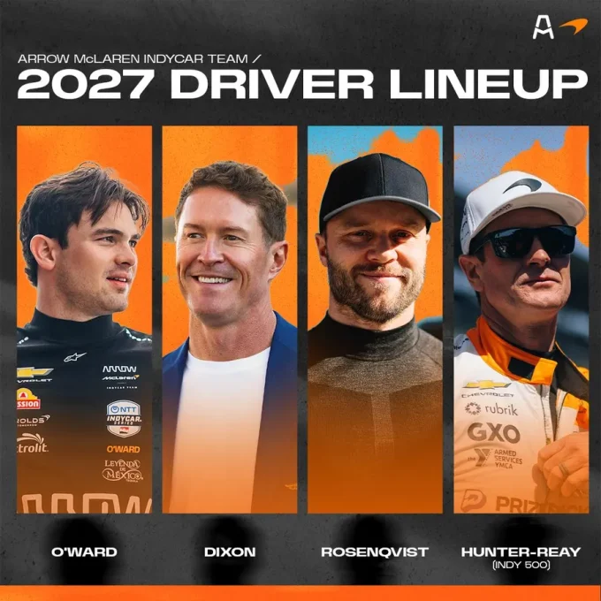 Scott Dixon And Felix Rosenqvist Sign With Arrow McLaren IndyCar Team