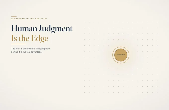 Human Judgment Is More Valuable, Not Less