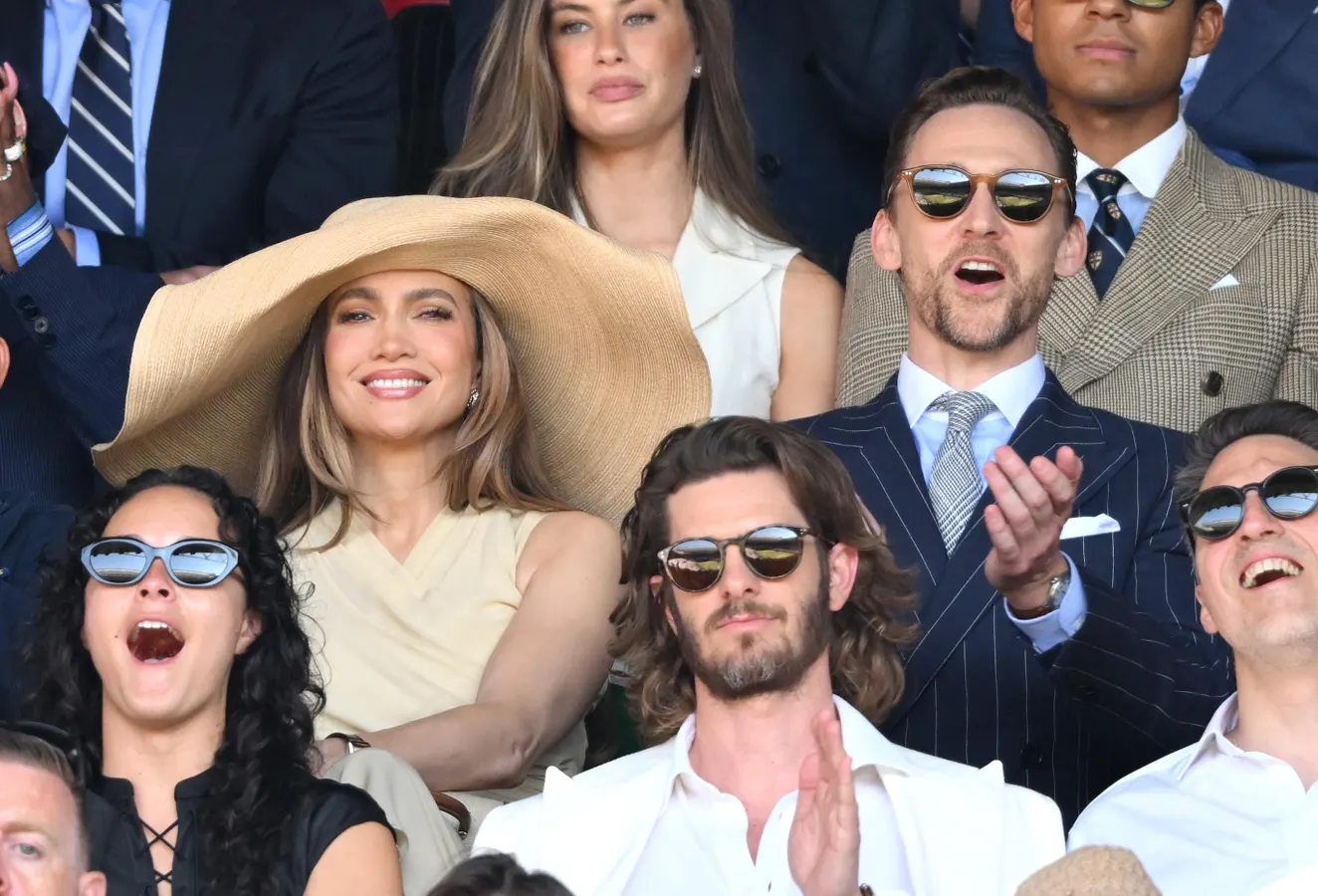 Celebrities In The Stands At Wimbledon Finals Weekend