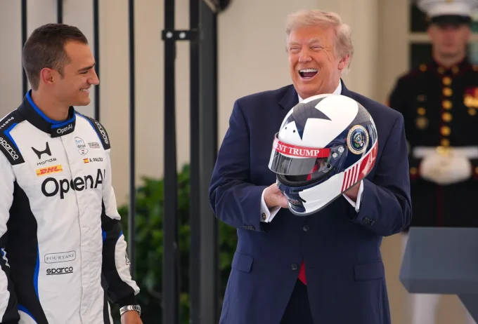IndyCar Stars Join President Trump At White House Ahead Of Freedom 250