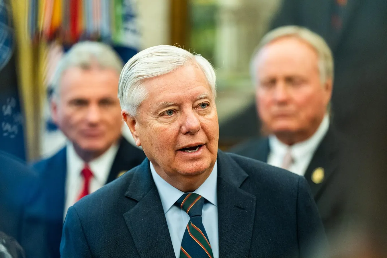 Lindsey Graham ‘Was A Guy That Liked War,’ Trump Says Before His Funeral