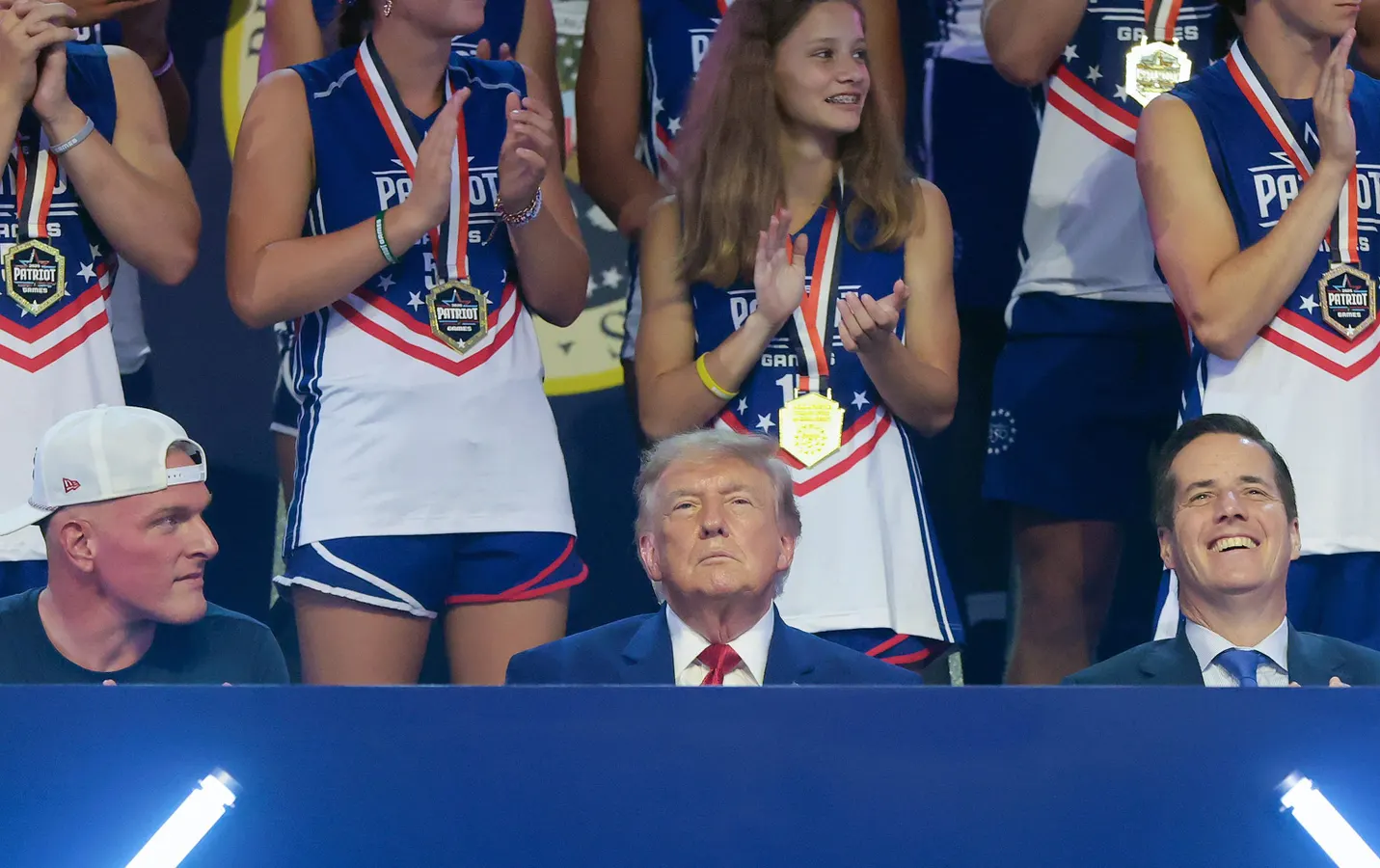 Trump Attends ‘Patriots Games’ With Pat McAfee