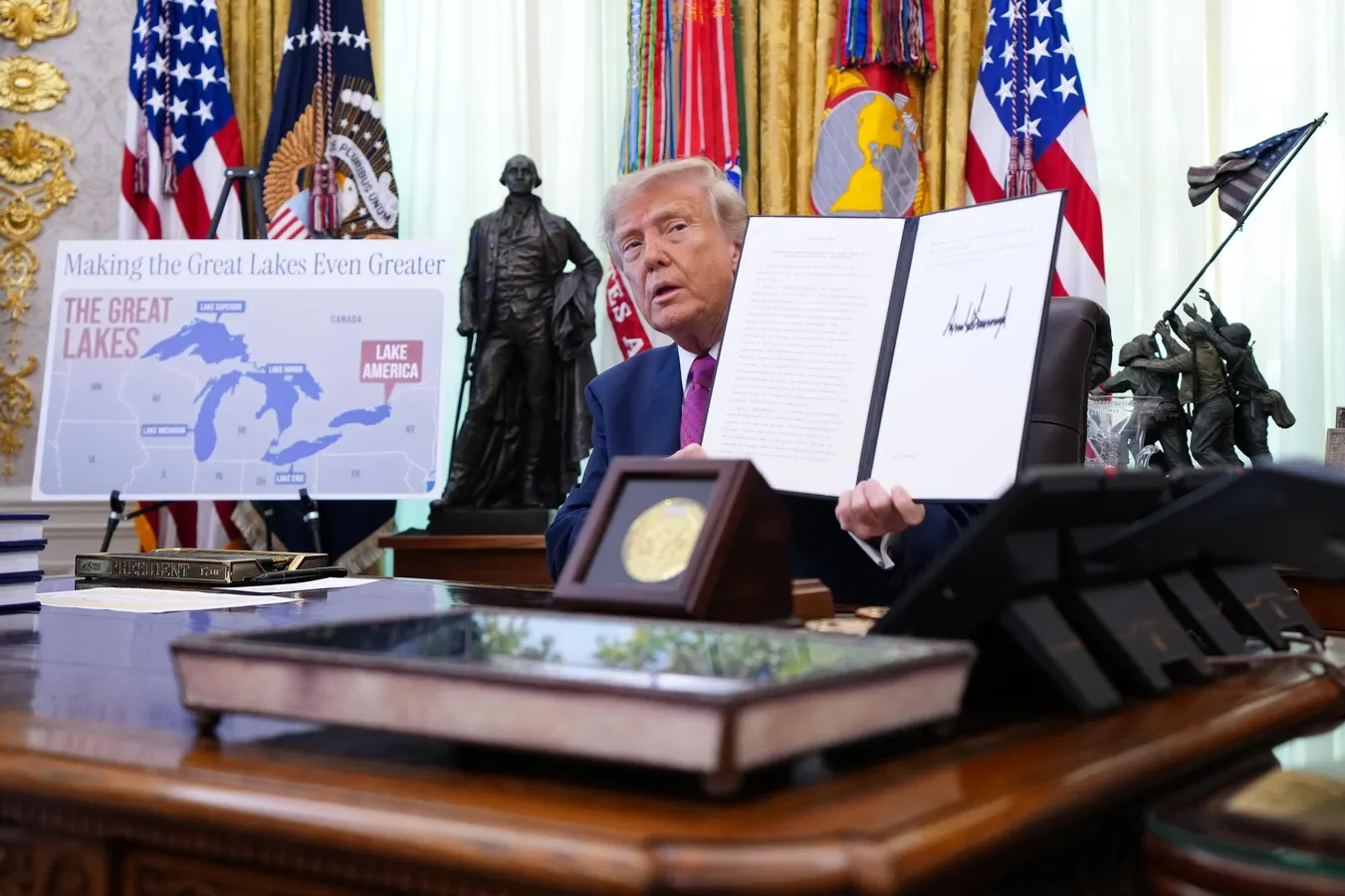 Trump Officially Renames ‘Lake Ontario’ As ‘Lake America’