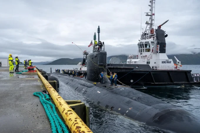 A US Navy Virginia-Class Attack Submarine Is Now In Grøtsund, Norway