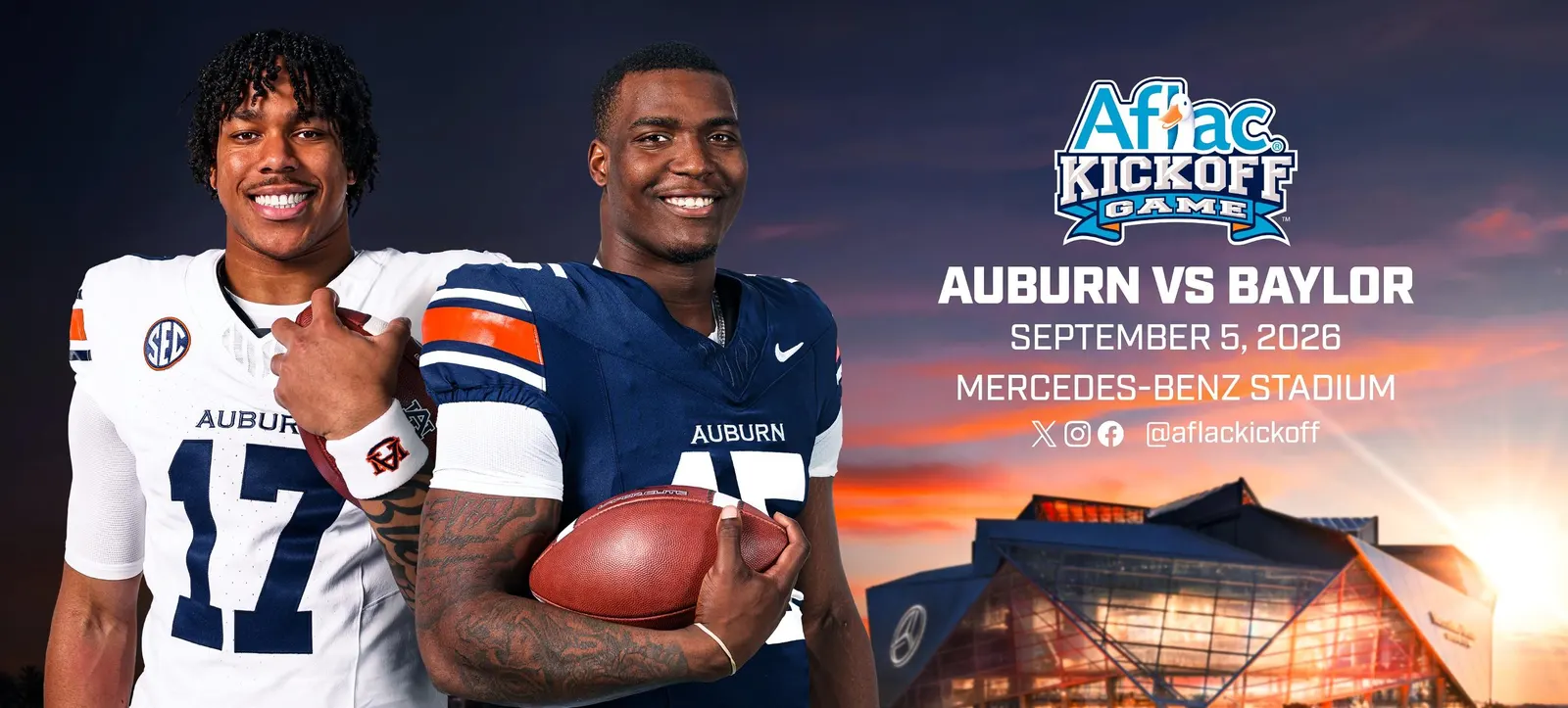 The Aflac Kickoff Game Spent Millions on NIL Deals With Auburn Athletes