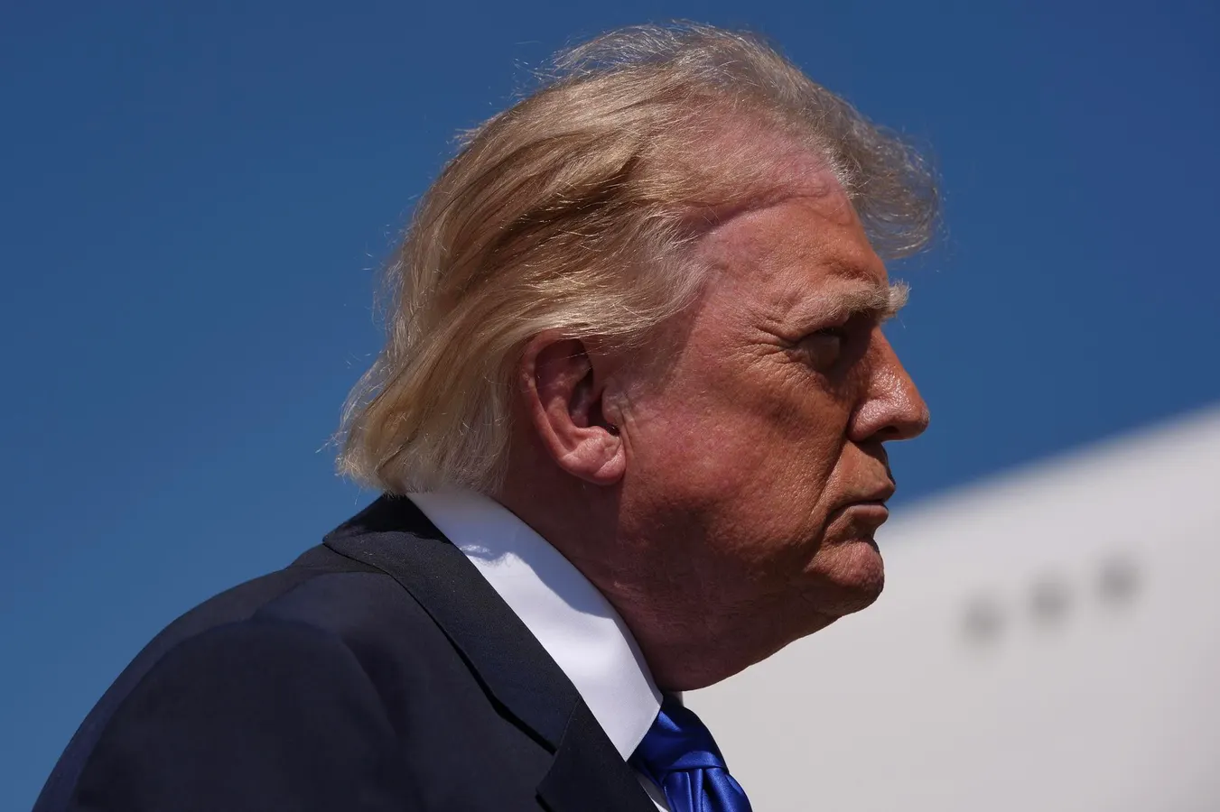 Trump’s Hair Appears Suddenly Thinner In Latest Style Mystery