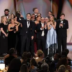 Stephen Colbert Uses His Outstanding Variety Win To Uplift His Crew