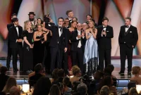 Stephen Colbert Uses His Outstanding Variety Win To Uplift His Crew