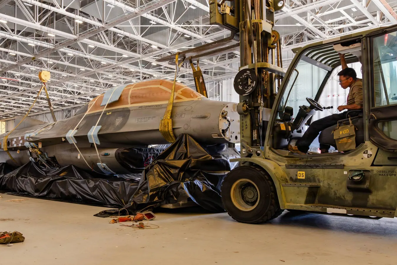 Retired F-16 Fighting Falcon Is Being Used To Keep Others Operational