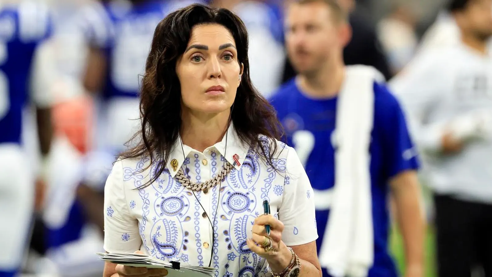 Here’s What Carlie Irsay-Gordon Is Actually Doing On Colts Sideline
